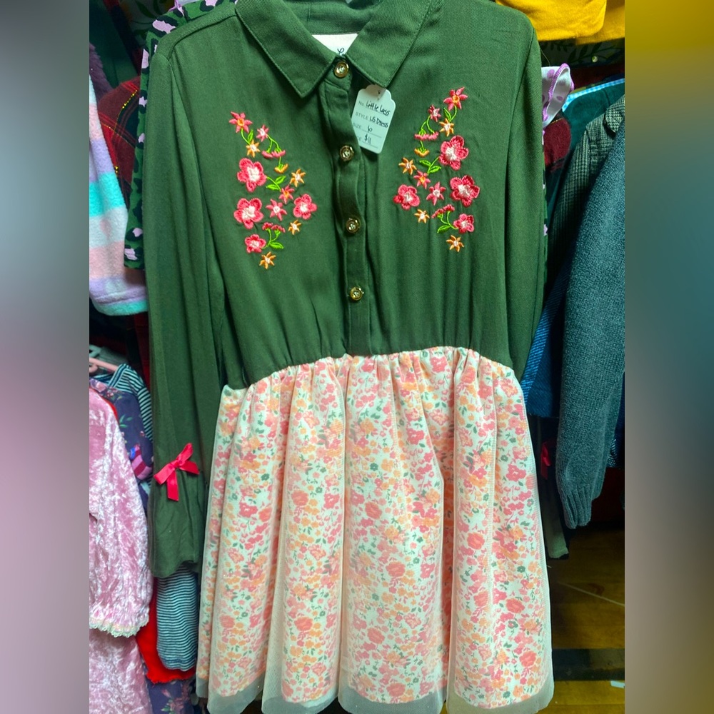 Little Lass Ling Sleeve Dress for Girls